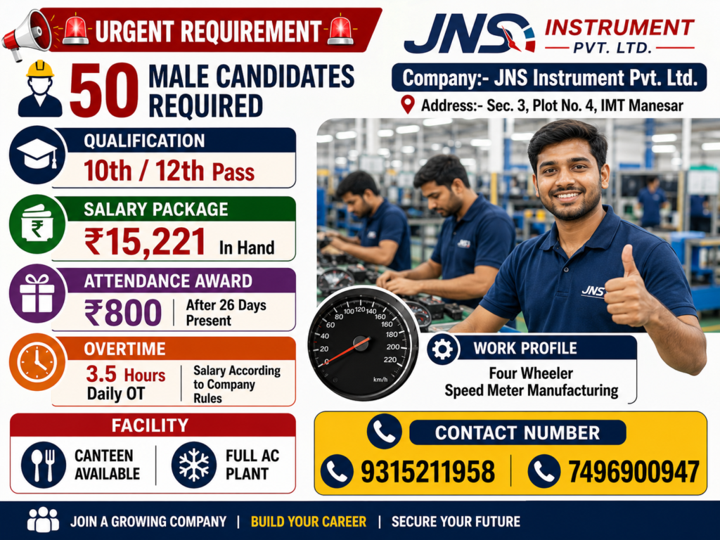 Manufacturing -JNS Instrument Pvt. Ltd.