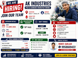 Sitting Job-Manufacturing