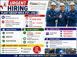Multi Hiring (ITI Trade)- FLAKT GROUP INDIA PVT. LTD