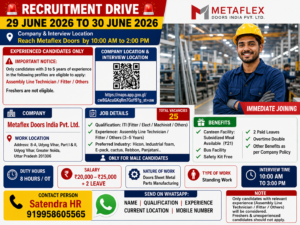 Assembly Line, Technician Fitter, Other relevant technical roles