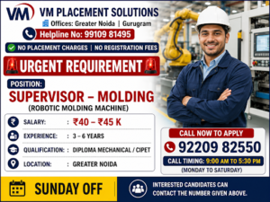 Supervisor – Molding