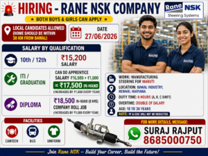 Manufacturing steering for Maruti