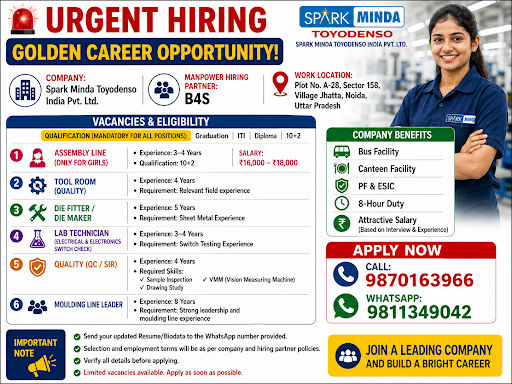 Multi Opening- Spark Minda Toyodenso India Pvt. Ltd.