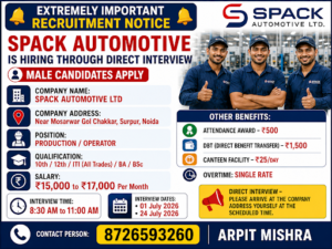 Production / Operator-SPACK AUTOMOTIVE