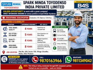 Multi Opening-SPARK MINDA TOYODENSO INDIA PVT LTD
