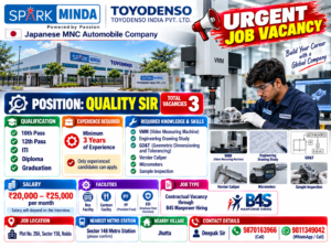 SPARK MINDA – TOYODENSO INDIA PVT. LTD.